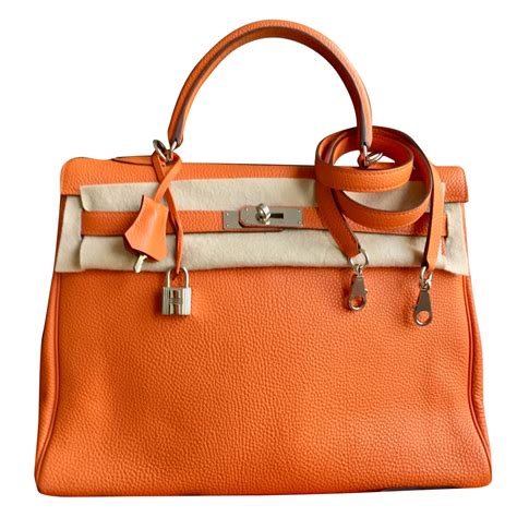 hermes kelly tote orsange|hermes kelly leather bag.